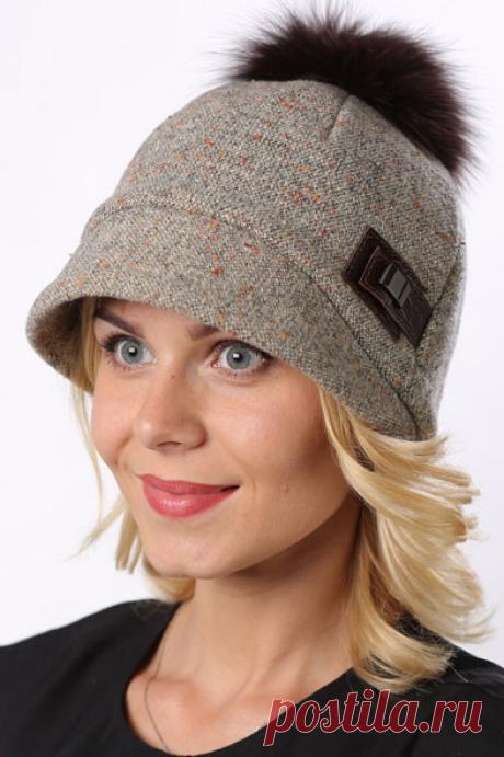 Женский головной убор из драпа Д075 "Жокейка", коллекция…