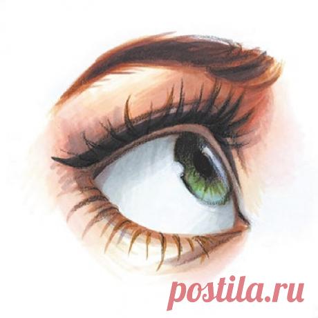 «Если у художника не получится передать взгляд модели, его выражение, то весь портрет, скорее всего, выйдет неудачным», — уверена Лера Кирьякова. Вот несколько ее советов из книги «Портрет маркерами» ➠ mif.to/leraK 📌 По форме глаз похож на миндальный орех. Его внутренний уголок немного заострен, а внешний — скруглен. 📌 Верхняя часть радужки обычно прикрыта веком, если только глаза не широко распахнуты — например, когда человек удивлен или напуган. 📌 Веки имеют толщину, но в стилизации…