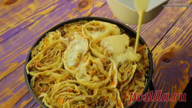 Жена готовит пирог без замеса теста, который покоряет всех своим вкусом и видом! - БУДЕТ ВКУСНО! - медиаплатформа МирТесен