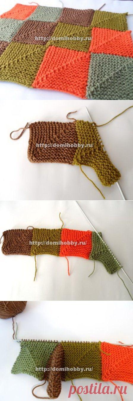 Техника вязания пэчворк спицами