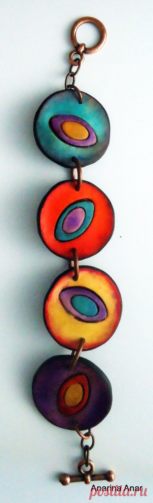 Polymer clay bracelet