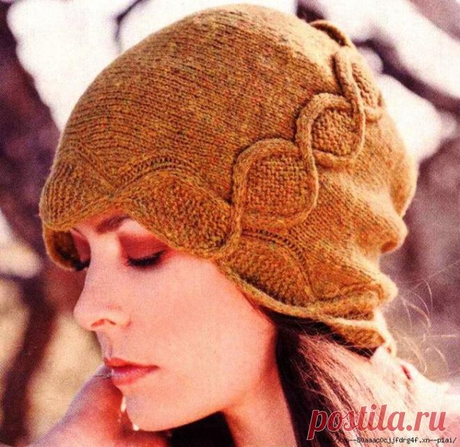 Шапочка для модницы спицами. | САМОБРАНОЧКА рукодельницам, мастерицам