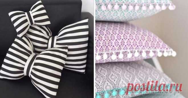 Диванные подушки своими руками Каждая женщина в душе мастерица-рукодельница, стремящаяся создавать уют и красоту в семейном гнездышке собственноручно. 
Хороший освежить интерьер и придать ему оригинальность – это изготовить диванны...