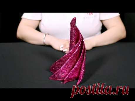 How to Create a Spiral Swirl Napkin Fold