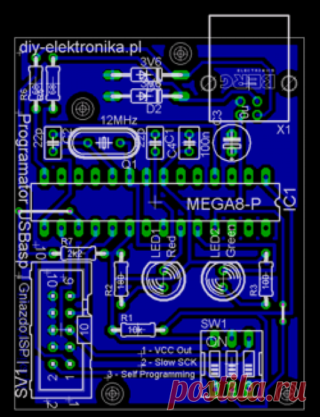 USBasp программатор микроконтроллеров AVR на Atmega8 своими руками | Уголок радиолюбителя