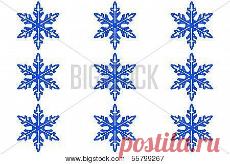 Seamless pattern with snowflakes Стоковые фотографии и изображения | Bigstock