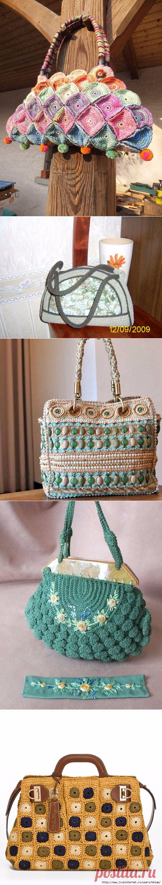Вязаные сумки на все вкусы)))