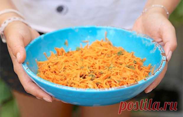 Морковный салат с цитрусовой заправкой