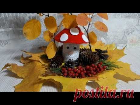 ОСЕННИЕ ПОДЕЛКИ с ДЕТЬМИ // ПОДЕЛКИ из ПРИРОДНОГО МАТЕРИАЛА