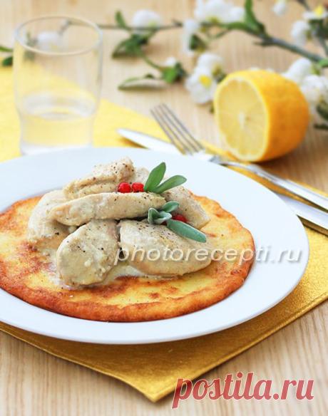 СОТЕ ИЗ ЦЫПЛЕНКА НА КАРТОФЕЛЬНОЙ КОТЛЕТЕ