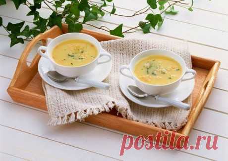 Сырный суп с овощами
