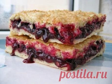 шеф-повар Одноклассники: Постный пирог с черной смородиной