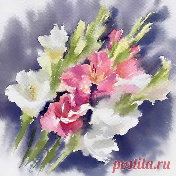 19.07.22 эфир Акварельной зарядки в запрещённой сети, в аккаунте «Акварельная зарядка»
В 9:30 Мск, по фото Мария Остапенко
Без карандашного рисунка