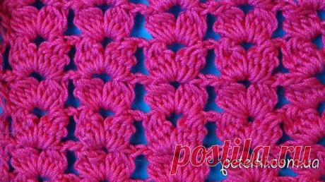 Ажурные колоски крючком. Видеоурок
