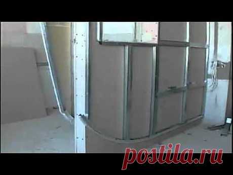 ▶ Перегородка из гипсокартона - YouTube