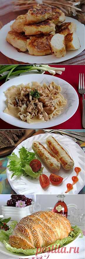 Вкусные рецепты блюд из мяса домашней и дикой птицы: курицы, индейки, утки, гуся.