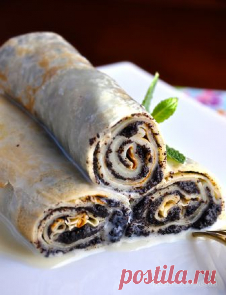 Блинчики с маковой начинкой