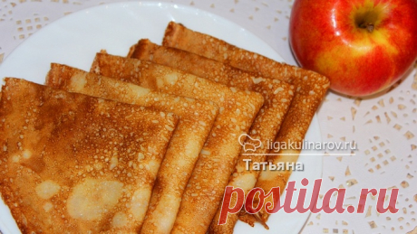 Блины с яблочной начинкой