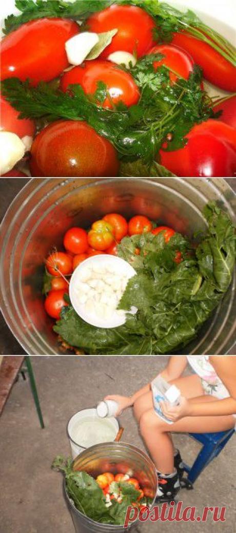 Рецепт бочковых помидоров