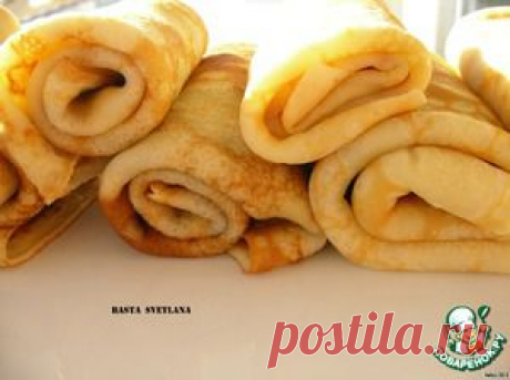 Блины в бутылке - кулинарный рецепт