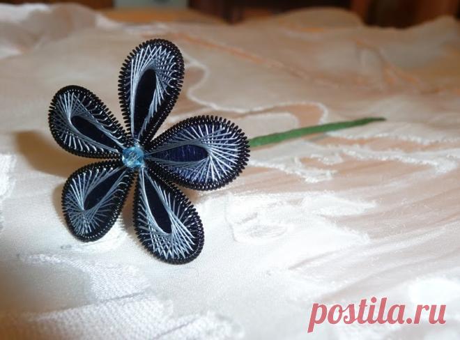 Украшение Синий Цветок. Ганутель