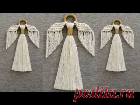 DIY ANGEL en MACRAME (paso a paso) | DIY Macrame Angel Tutorial