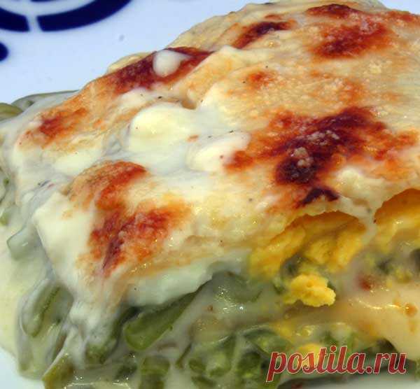 Зеленая фасоль, запеченная с яйцом - просто, вкусно, полезно!