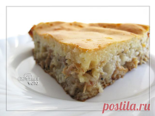 171. Заливной пирог с курицей и рисом