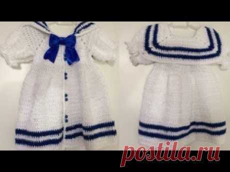 Vestidinho Anne Marinheiro - Pala e Saia - Parte 1