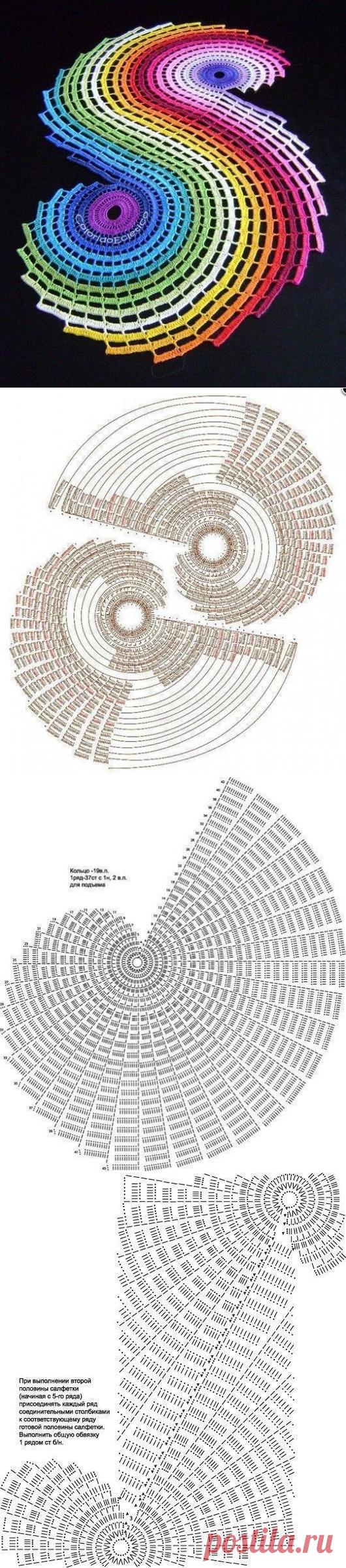 Радужная салфетка