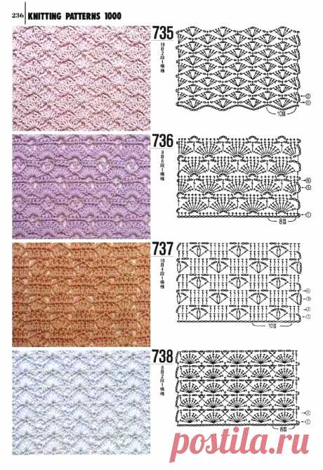 Узоры крючком