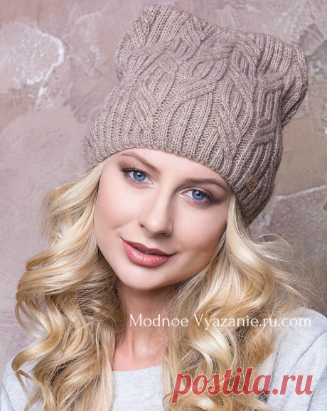 Котошапки - шапочки с ушками связанные спицами - Modnoe Vyazanie ru.com