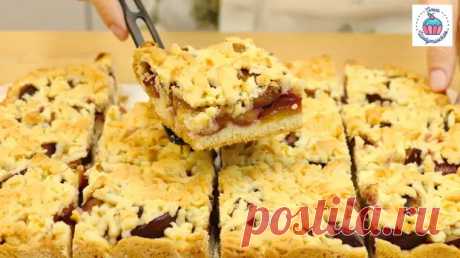 Тёртый пирог со сливами, сейчас как раз сезон сорта чернослив! - Будет вкусно - Медиаплатформа МирТесен