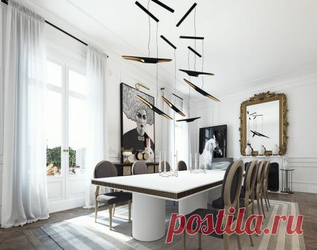 *Дизайн и декор* - 3D проект: Квартира в Сен-Жермен (Франция)