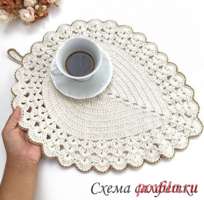 Салфетка крючком.