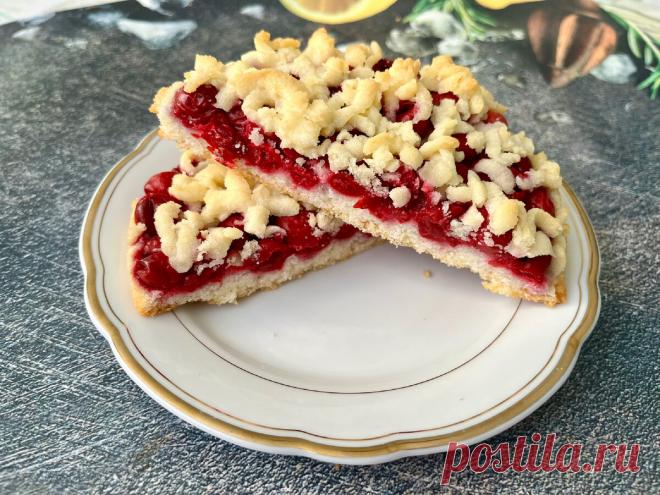 Диетический песочный пирог с вишней - освежающее удовольствие худеющих | ХУДЕЕМ ВКУСНО! | Дзен
