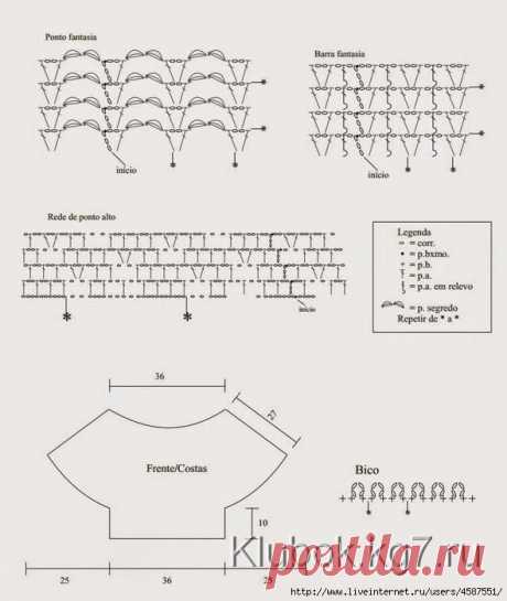 Нежная белая туника | Клубок