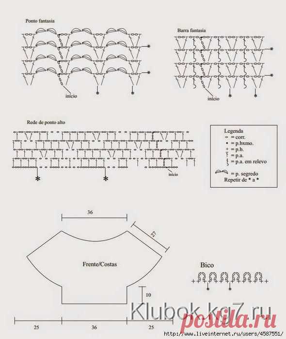 Нежная белая туника | Клубок