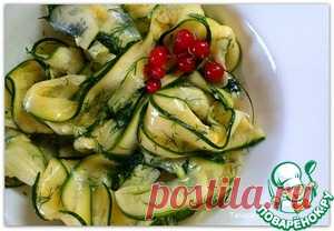 Маринованные кабачки быстрым способом - кулинарный рецепт