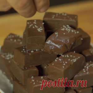 Используя только 2 ингредиента, готовим вкусную шоколадную помадку - МирТесен