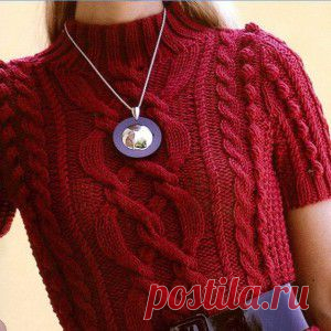 Платье-туника с шишечками и аранами по переду | web Домоводство