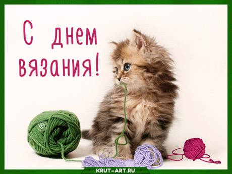 В любимый день вязания,
Здоровья рук желать.
За эти все старания
Вязальщиц восхвалять!