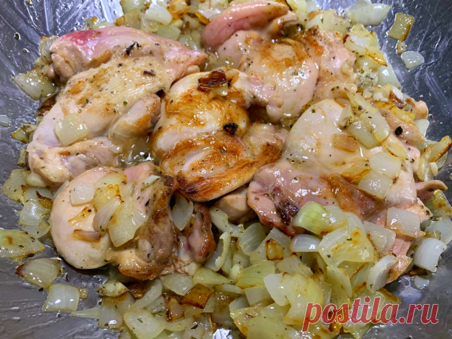 Такое блюдо из курицы готовлю часто, получается настолько вкусно и быстро, что решил поделиться с вами | Кухня Технолога | Дзен