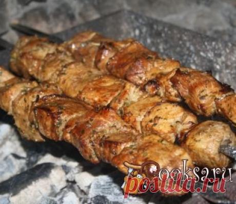 Шашлык в маринаде &quot;Яблочный песто&quot; фото рецепт приготовления