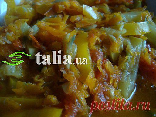 Тушеные кабачки в апельсиновом соке .