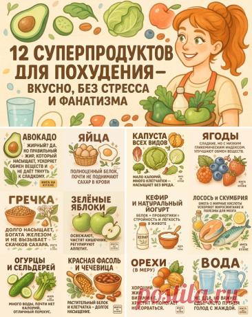 12 продуктов для похудения: что есть, чтобы терять вес без голода