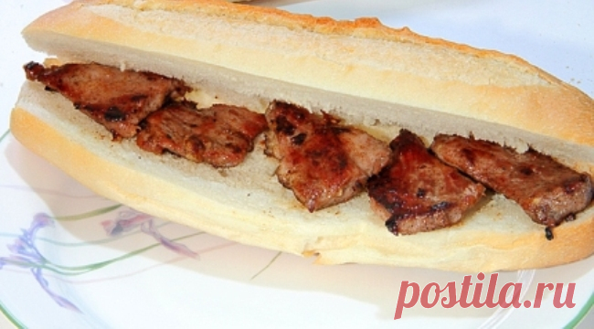 Бутерброды с жареным мясом