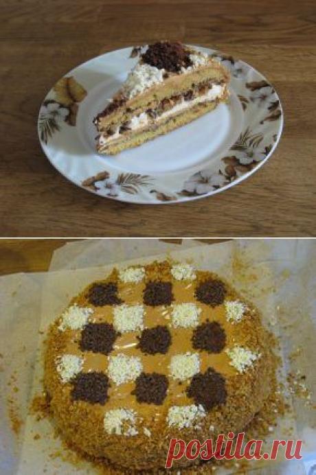 Легкие рецепты для вкуса жизни » Торт с безе, прослоенный кремом из сливок и сгущенки