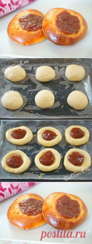 Ватрушки с повидлом - пошаговый рецепт с фото на BoilBroil