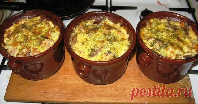 Жаренка - вкусное белорусское блюдо в горшочках